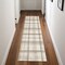 Edge Collections - 8' - Brown - Plaid Runner Rug for Inviting Home Decor - 1 Piece